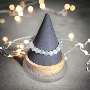 Selenite Crystal Stretchy Bracelet‎ (#1)